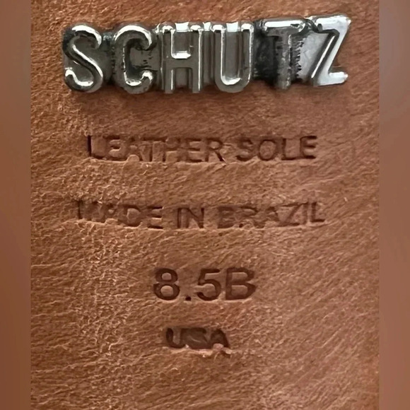 SCHUTZ | ladies peep toe sling back shoe.  Size: 8.5B - Picture 7 of 16